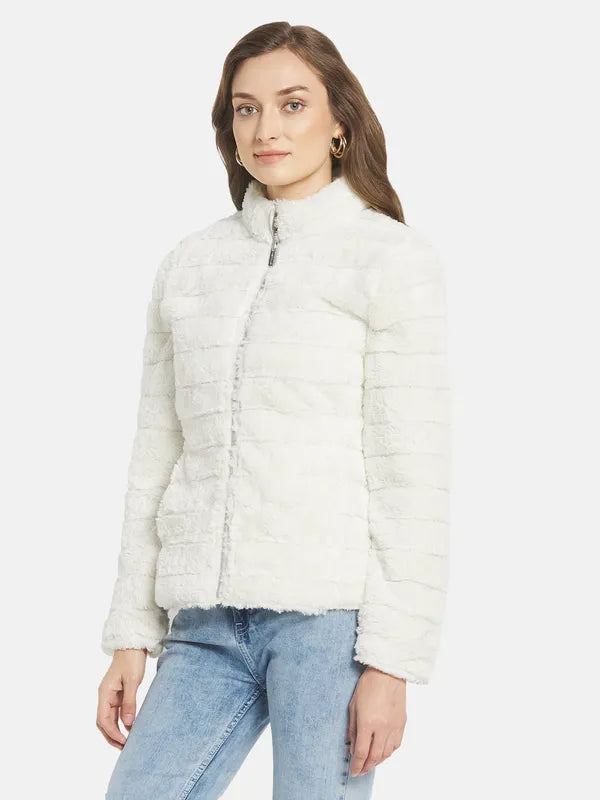 Women Solid Padded Jacket