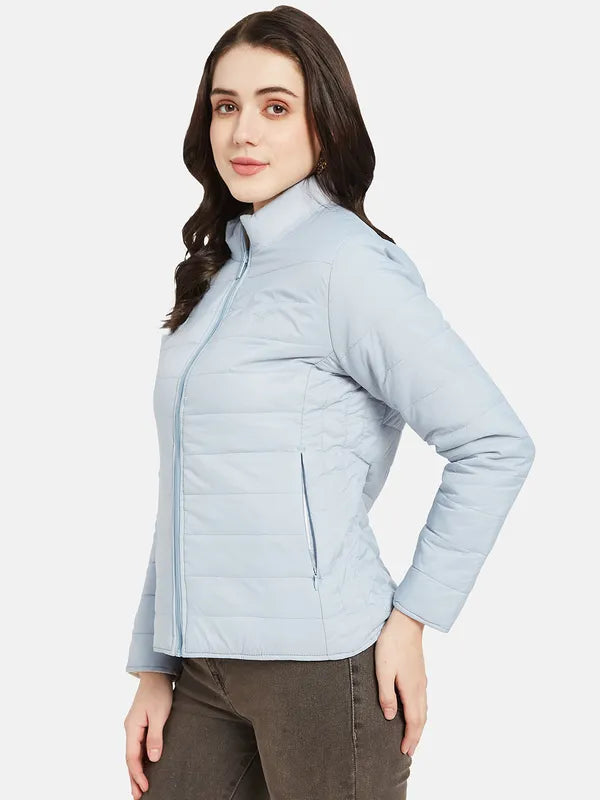 Mettle Women Blue Puffer Jacket