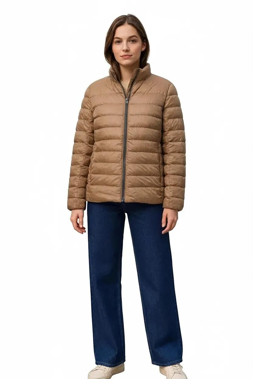 Women Solid Mandarin Neck Jacket