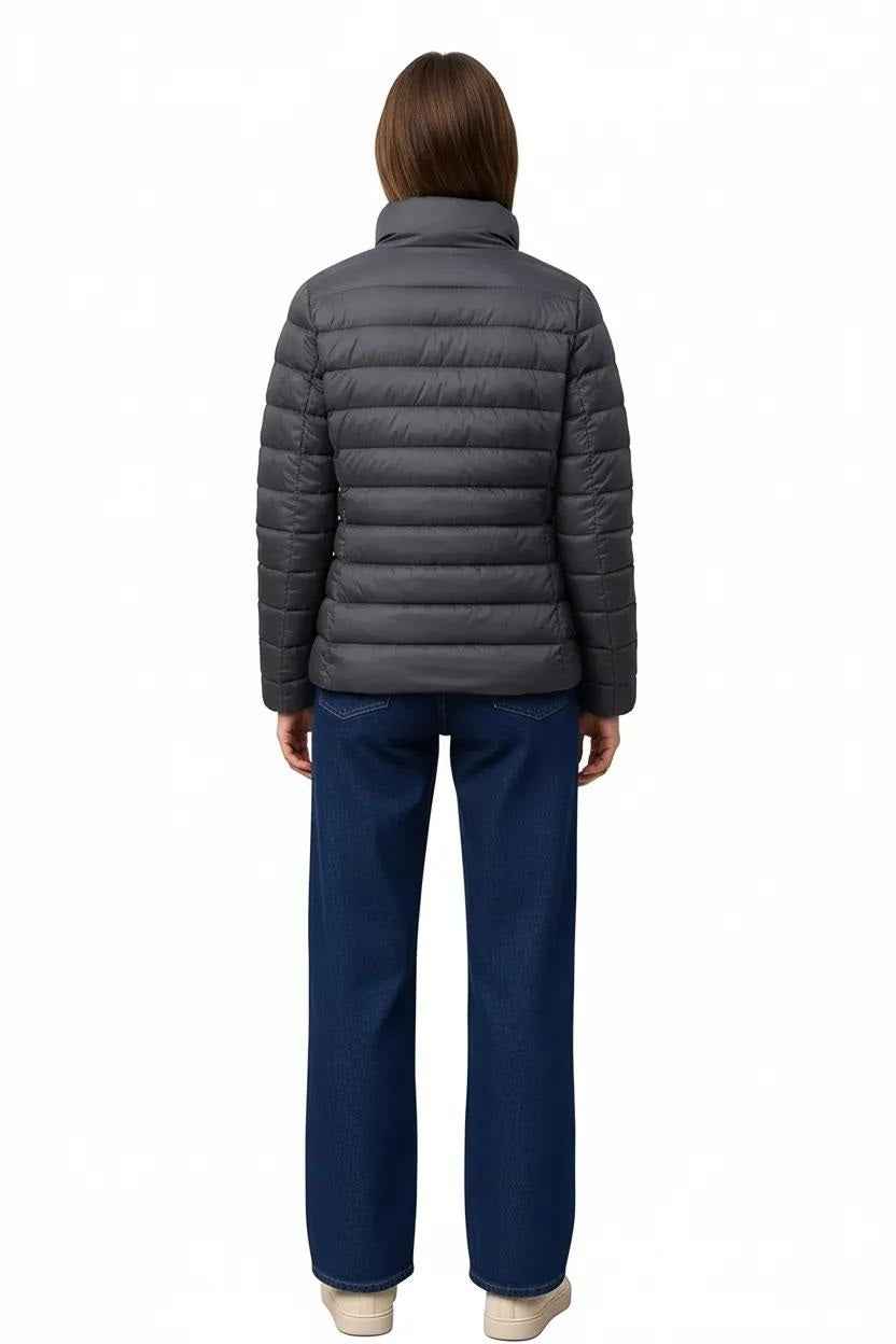 Women Solid Mandarin Neck Jacket