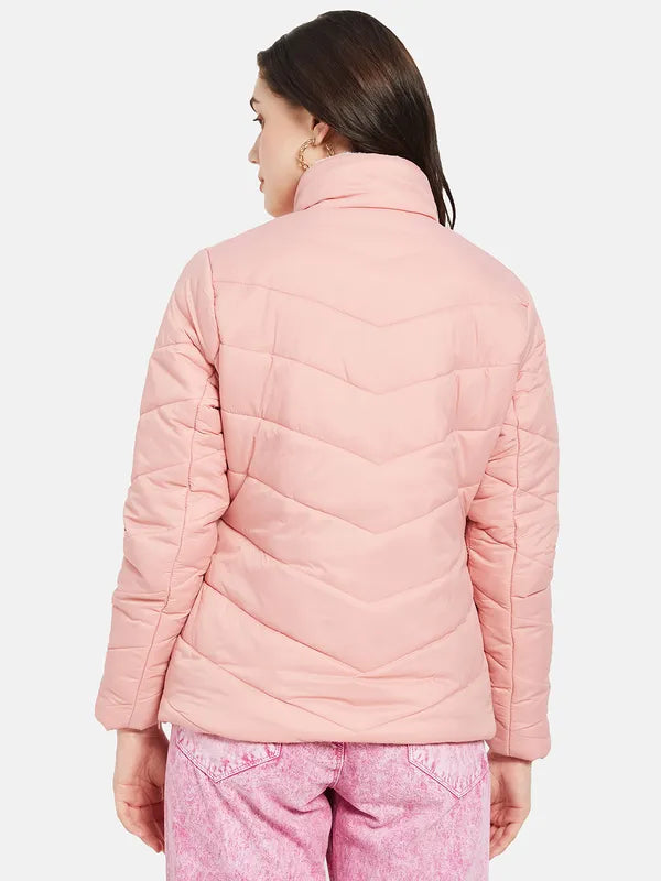 Mettle Women Pink Padded Jacket