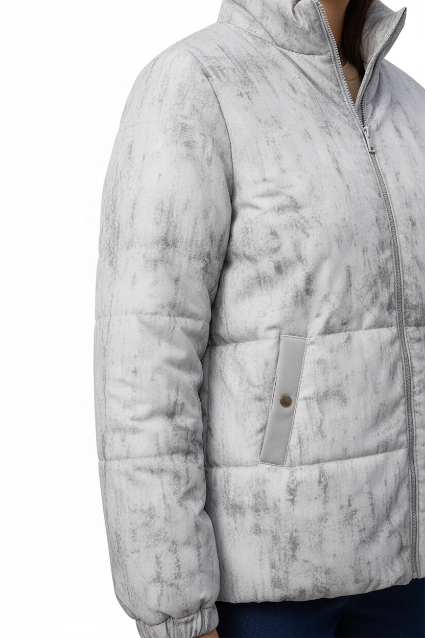 Women Solid Mandarin Neck Jacket