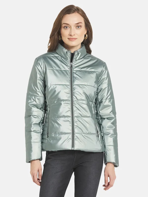 Women Solid Padded Jacket