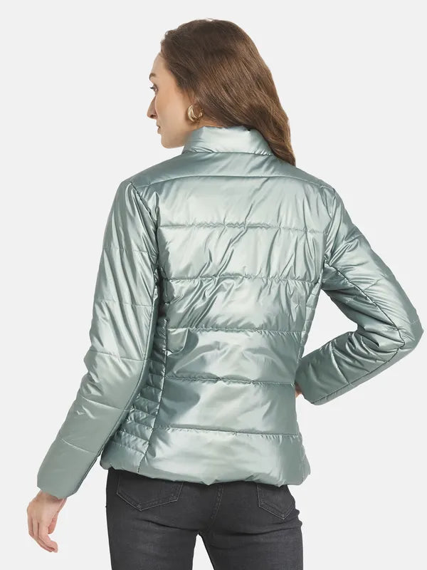 Women Solid Padded Jacket