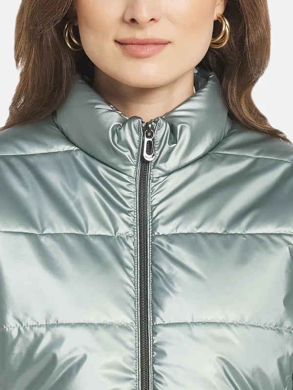 Women Solid Padded Jacket