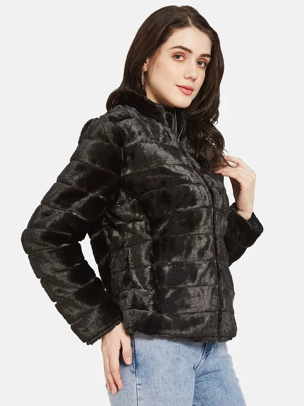 Mettle Women Black Padded Jacket