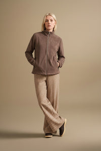 Women Suede Lightweight Woven Jacket