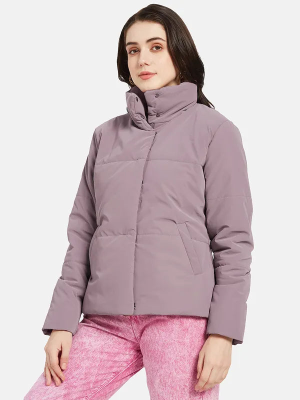 Mettle Women Purple Padded Jacket