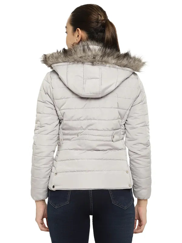 Mettle Women Grey Puffer Jacket