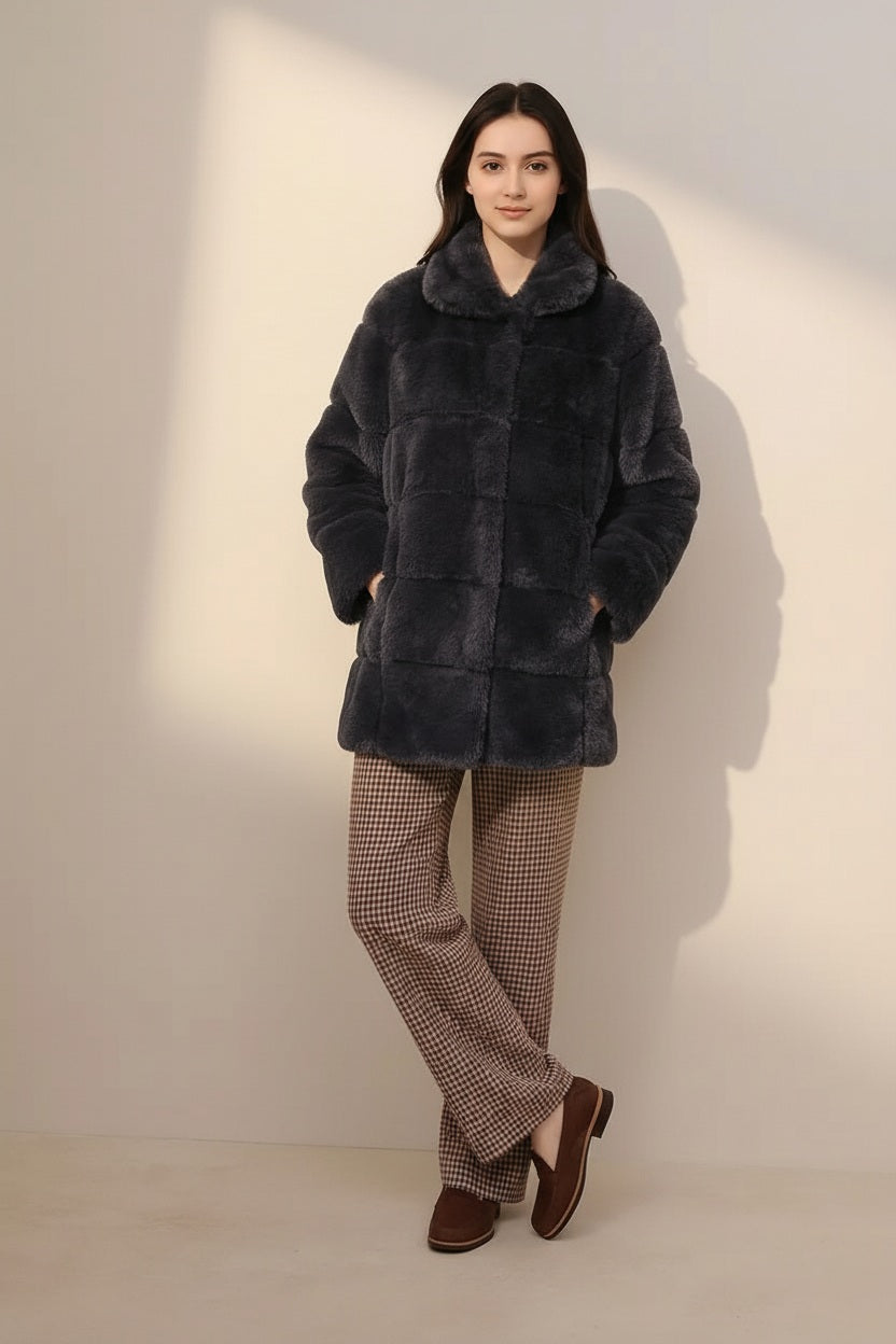 Women Single-Breasted Overcoat