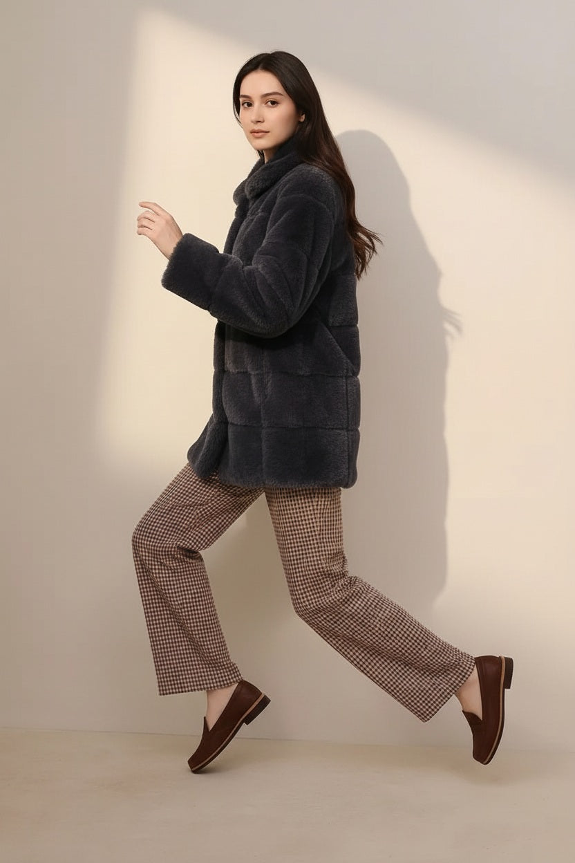 Women Single-Breasted Overcoat