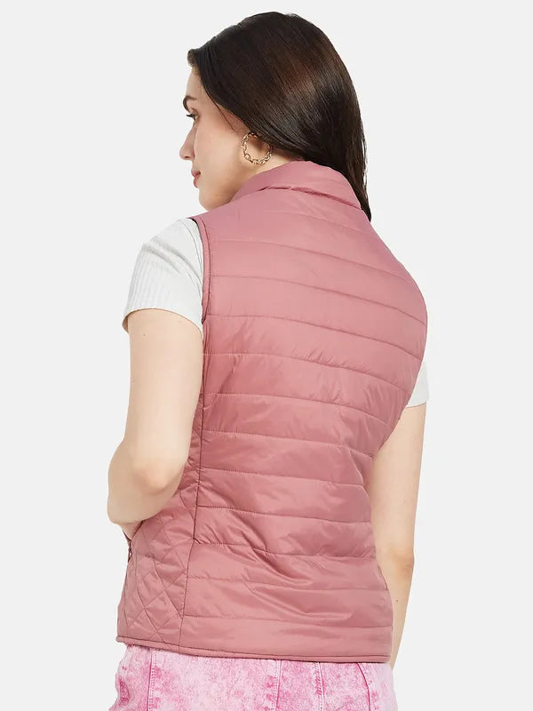 Mettle Women Pink Puffer Jacket