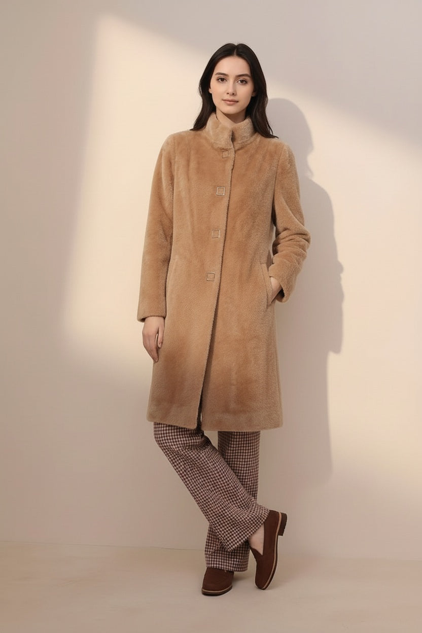 Women Single-Breasted Overcoat