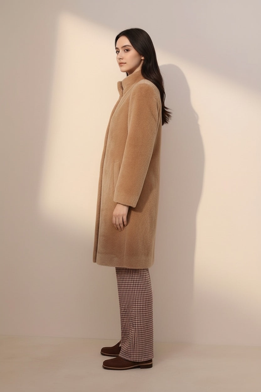 Women Single-Breasted Overcoat