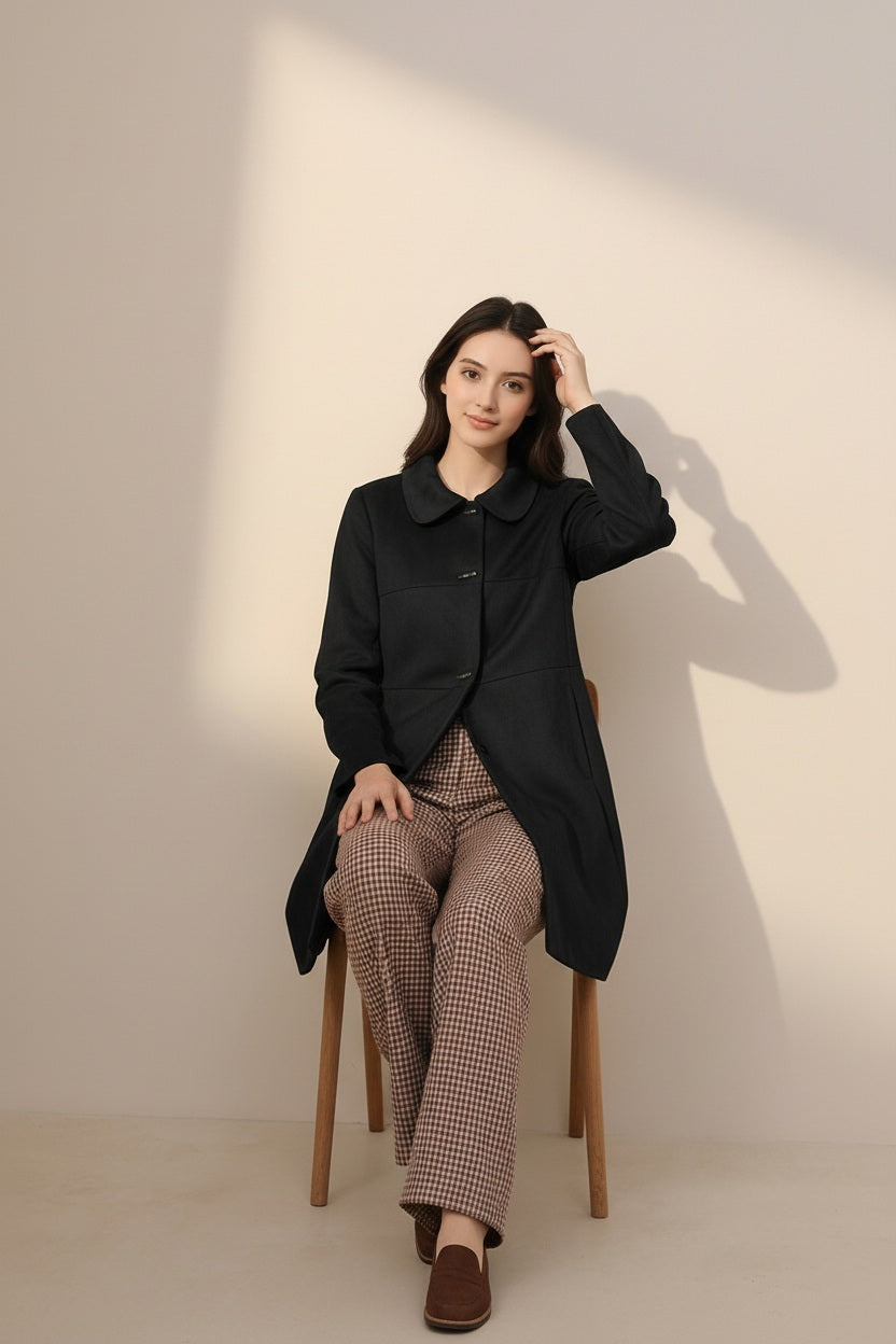 Women Single-Breasted Overcoat