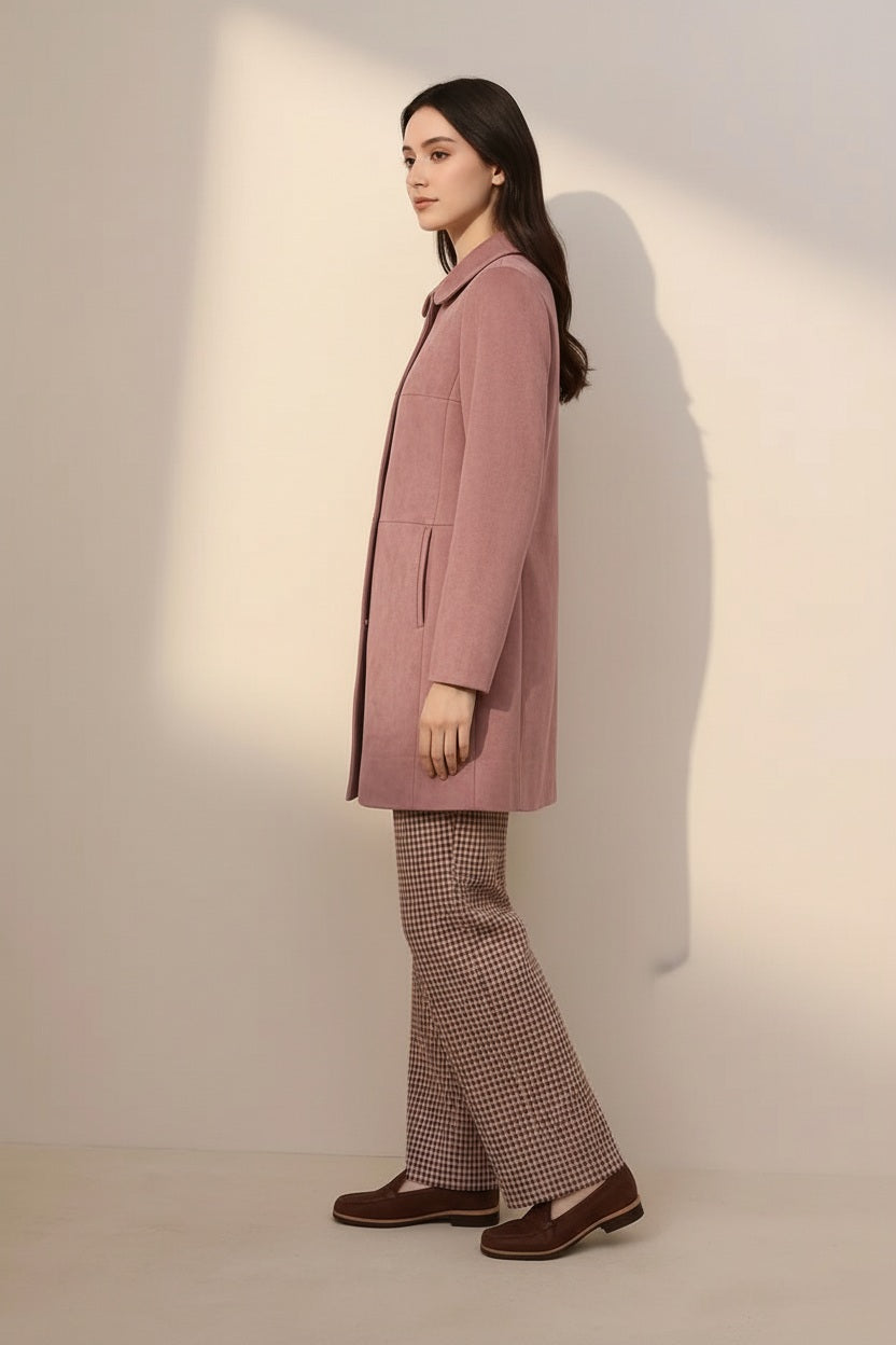 Women Single-Breasted Overcoat