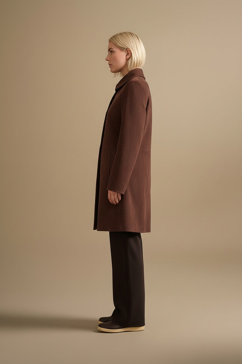 Women Single-Breasted Overcoat