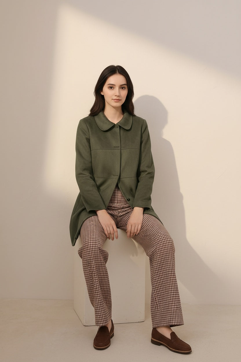 Women Single-Breasted Overcoat