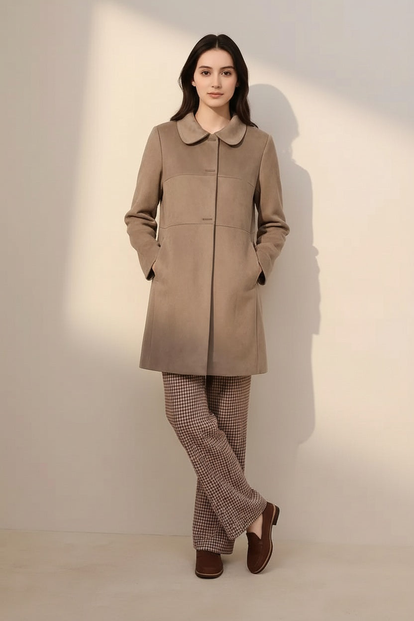 Women Single-Breasted Overcoat