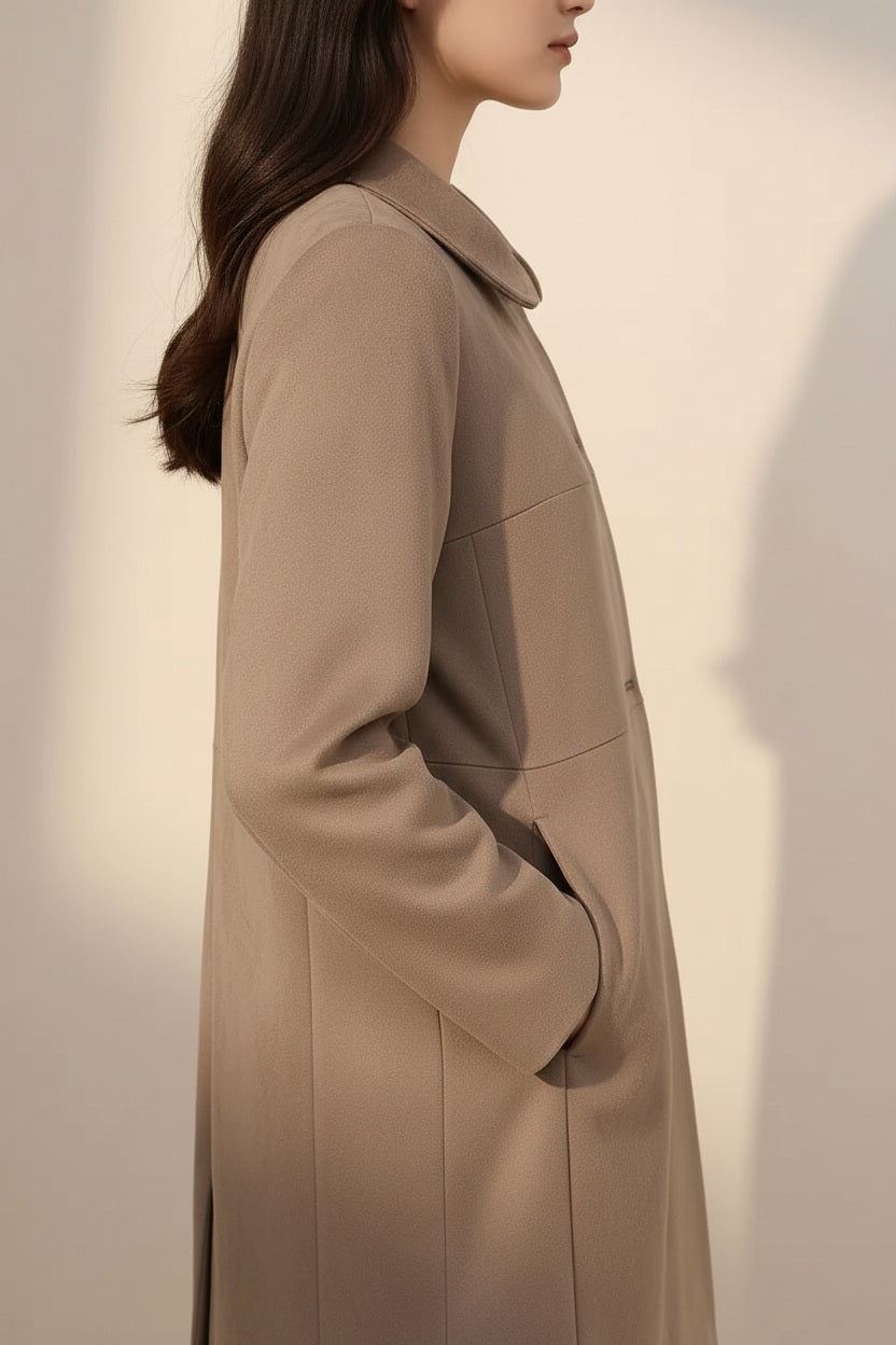 Women Single-Breasted Overcoat