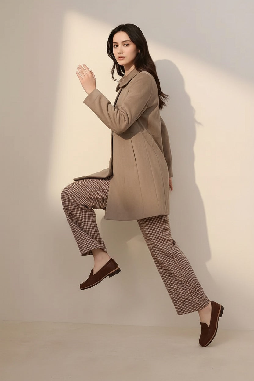 Women Single-Breasted Overcoat