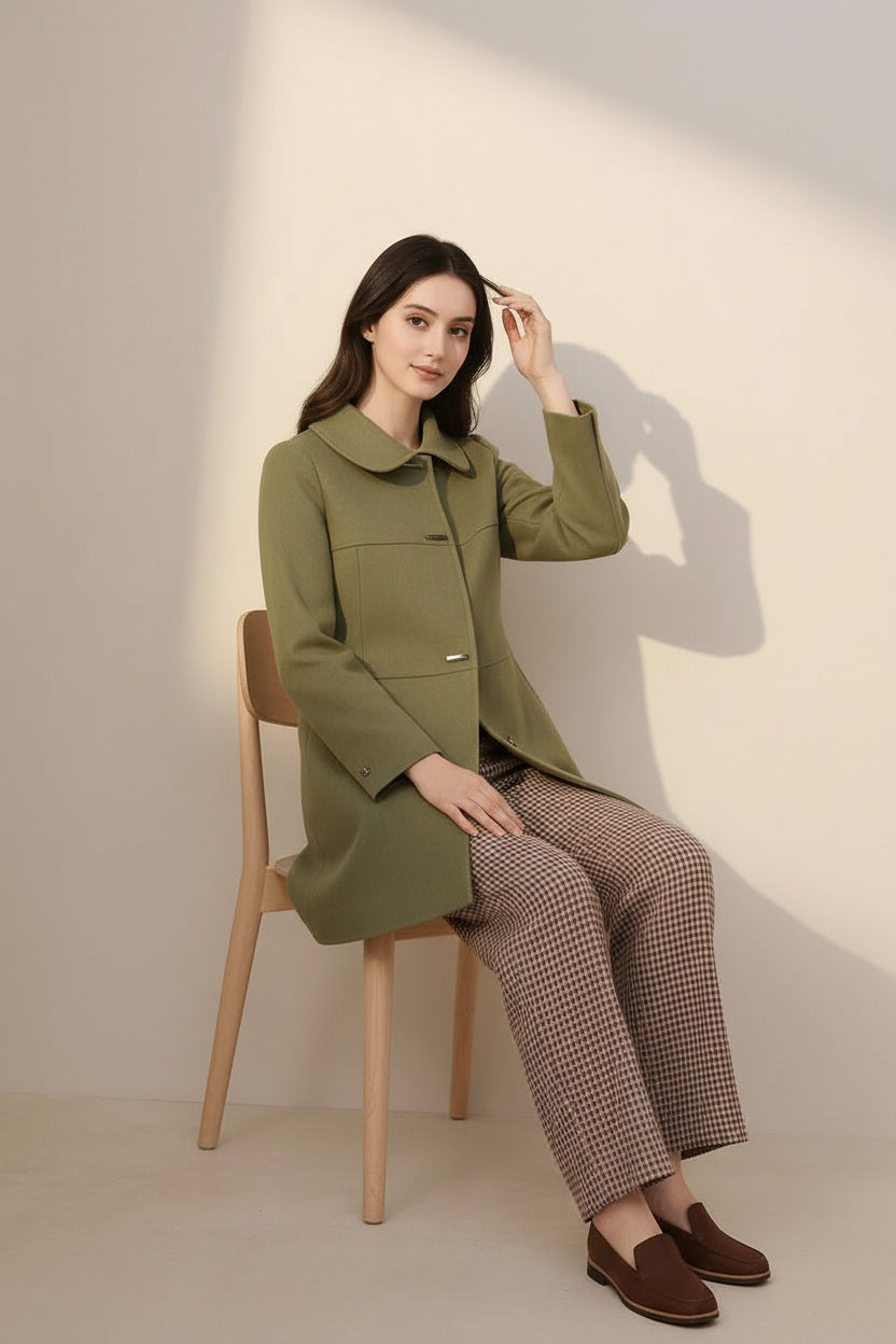 Women Single-Breasted Overcoat