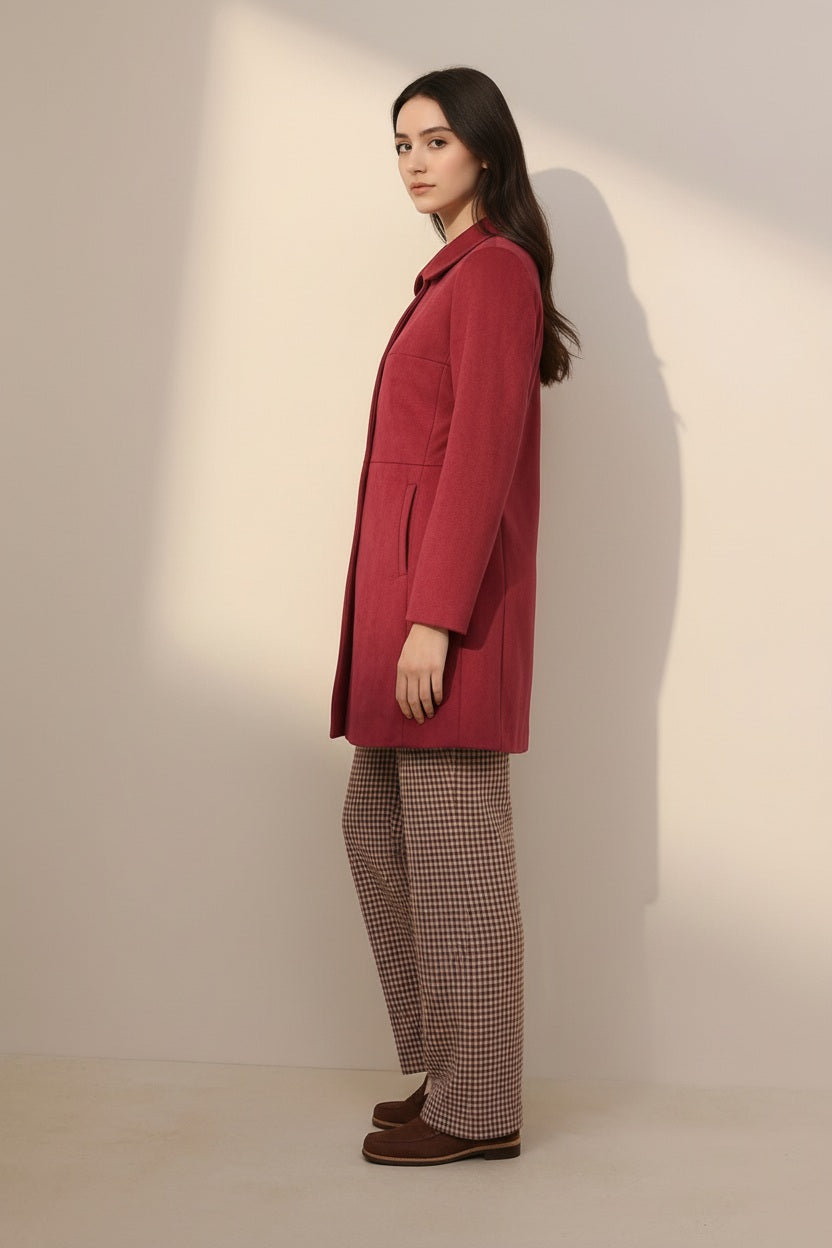 Women Single-Breasted Overcoat