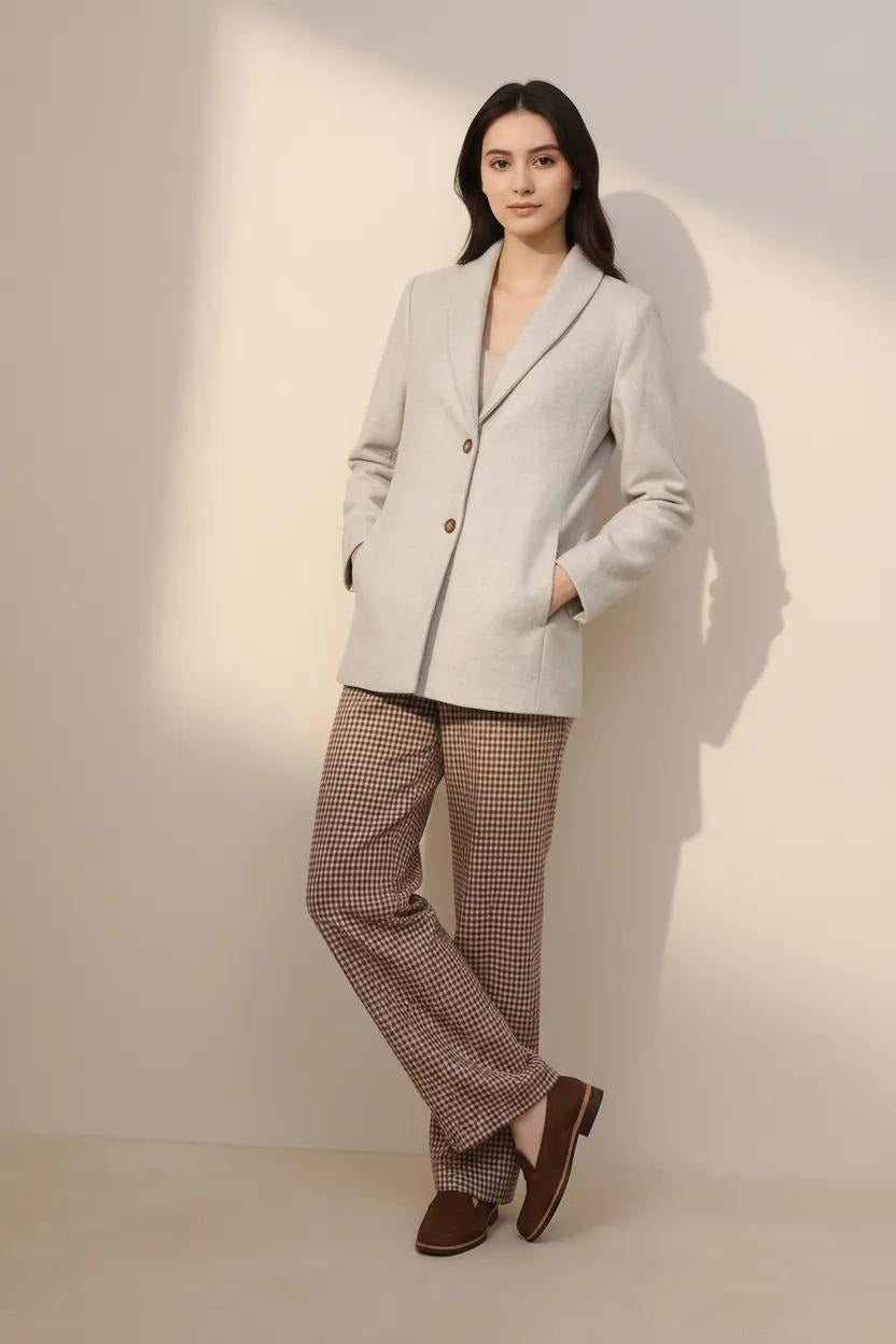 Women Single-Breasted Overcoat