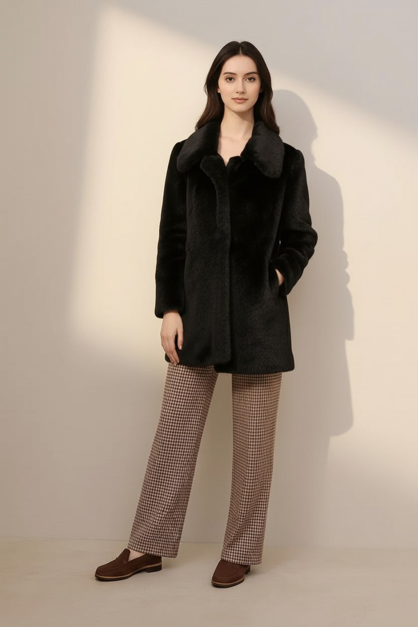 Women Single-Breasted Overcoat