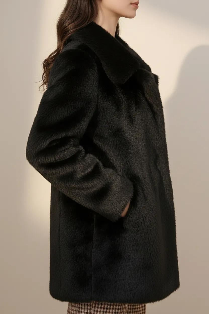 Women Single-Breasted Overcoat