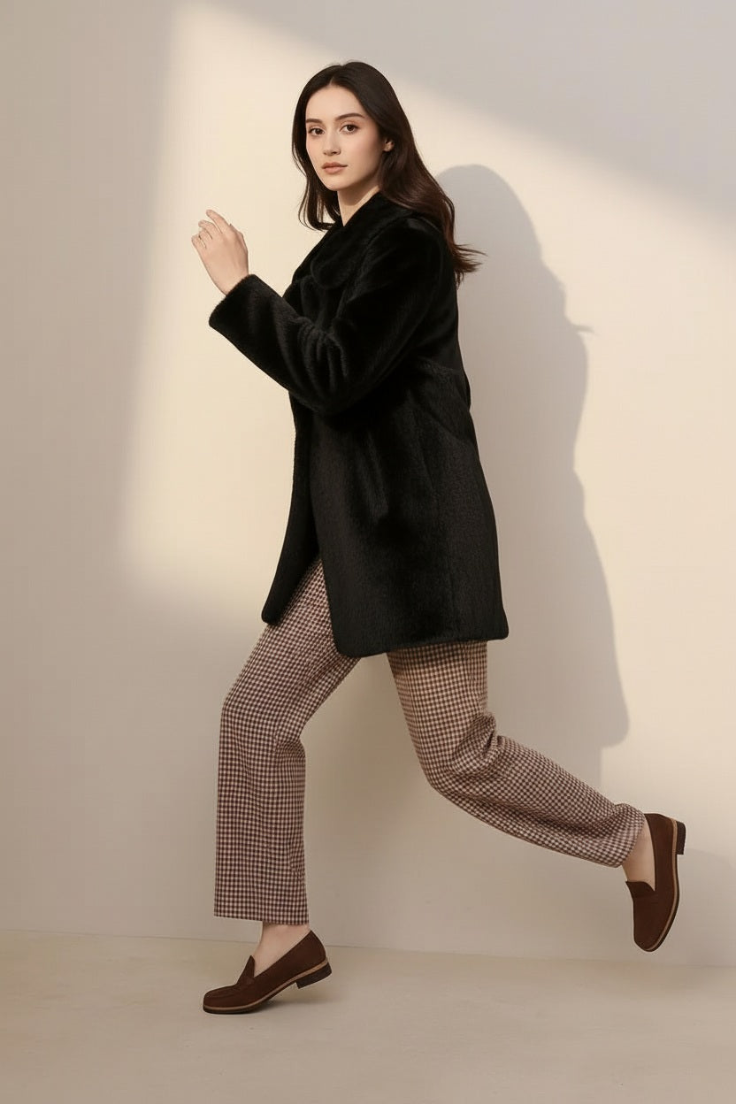 Women Single-Breasted Overcoat