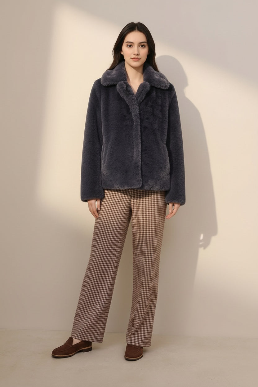 Women Single-Breasted Overcoat