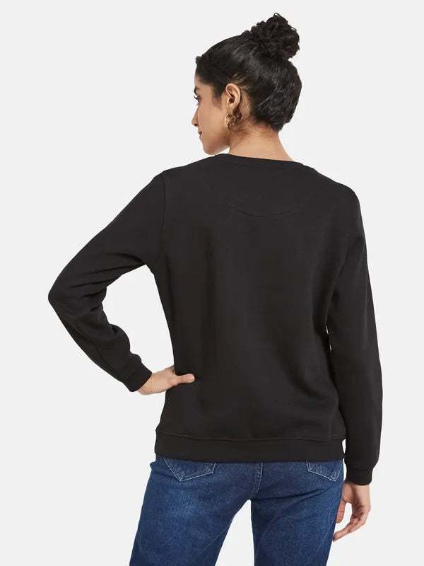 Mettle Women Black Sweatshirt