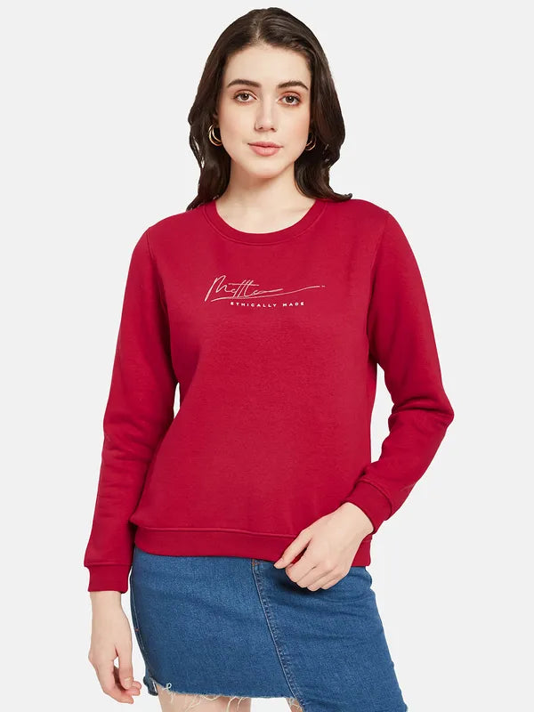 Mettle Women Red Sweatshirt