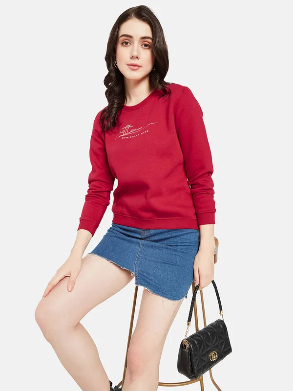 Mettle Women Red Sweatshirt