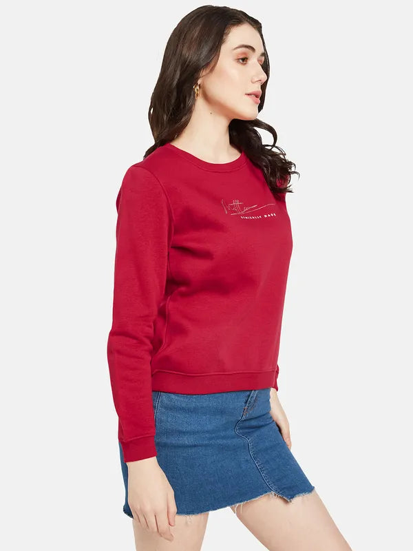 Mettle Women Red Sweatshirt