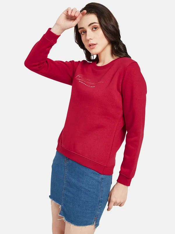 Mettle Women Red Sweatshirt