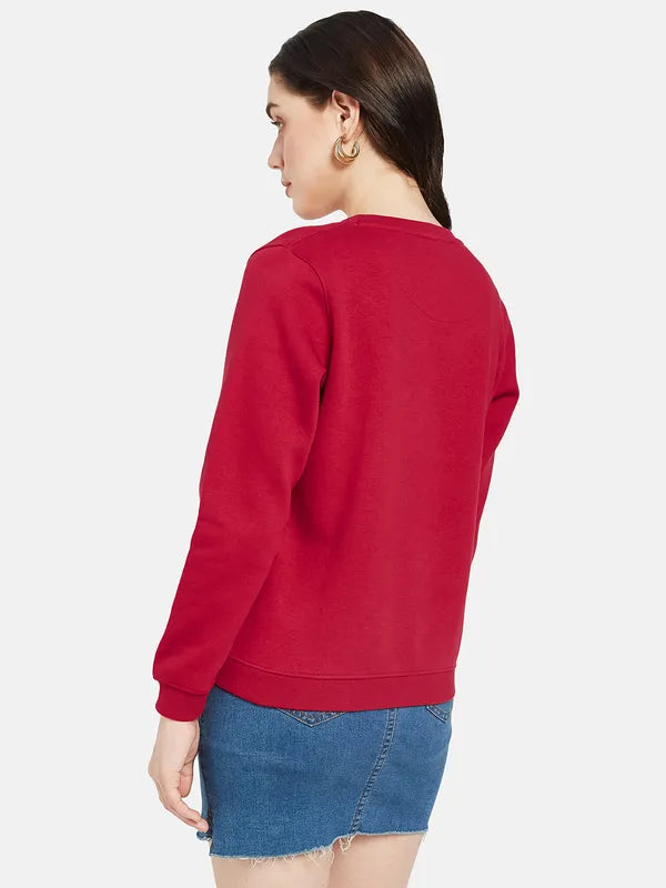 Mettle Women Red Sweatshirt