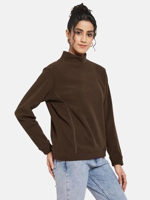 Mettle Women Brown Sweatshirt