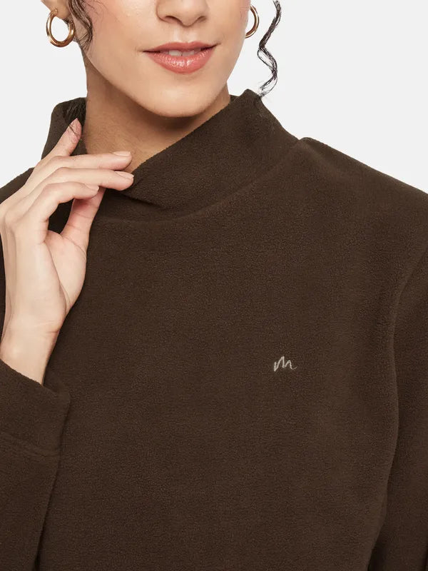 Mettle Women Brown Sweatshirt