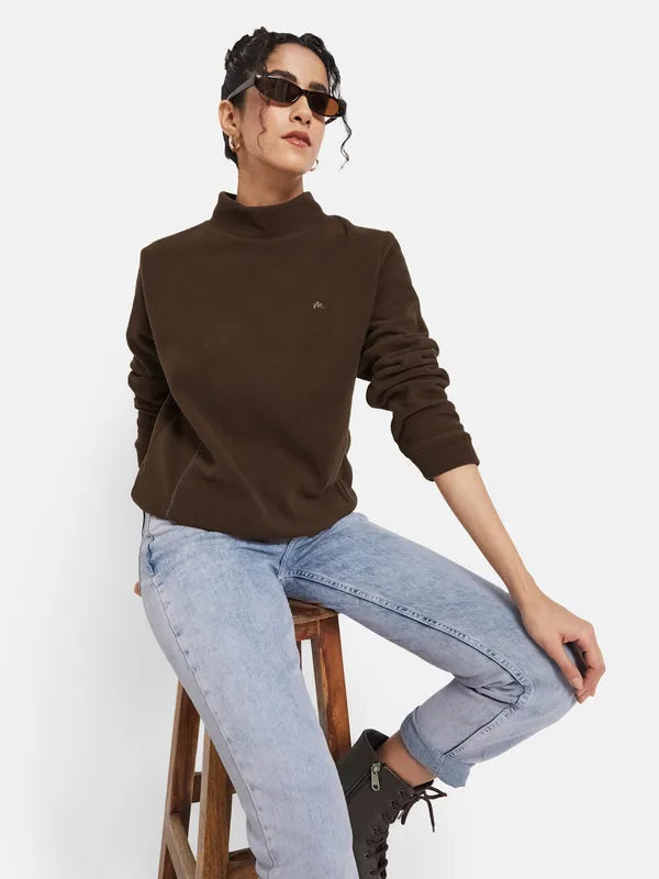 Mettle Women Brown Sweatshirt