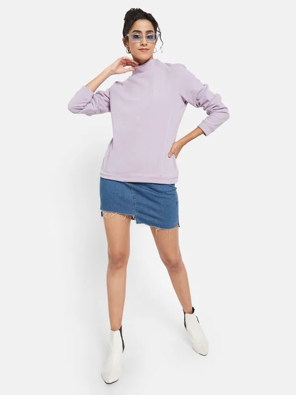 Mettle Women Purple Sweatshirt