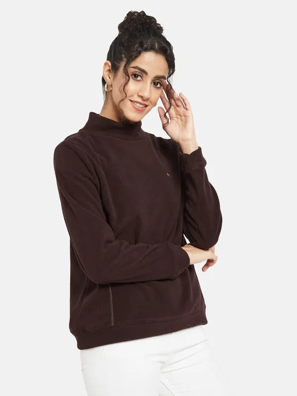 Mettle Women Maroon Sweatshirt