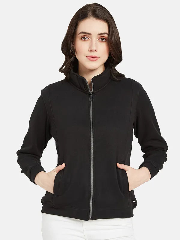 Mettle Women Black Sweatshirt