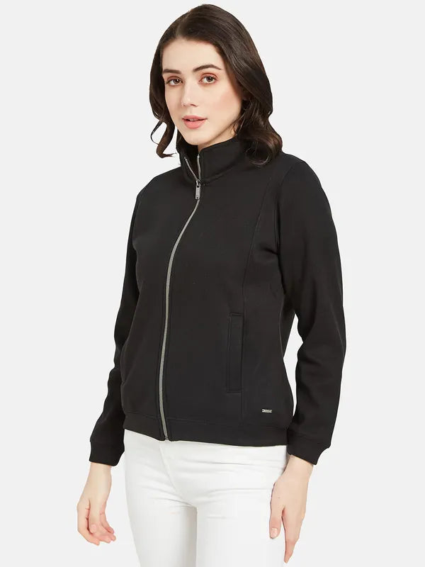 Mettle Women Black Sweatshirt