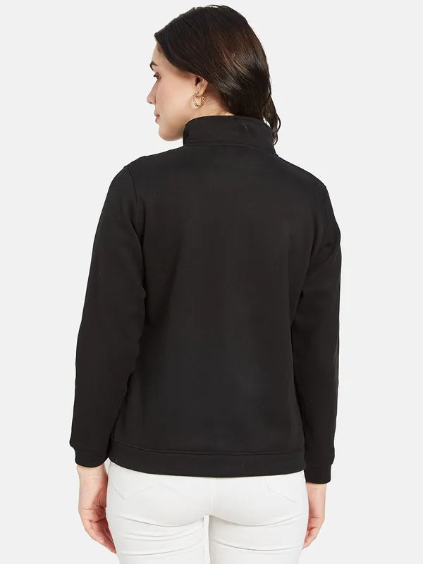 Mettle Women Black Sweatshirt