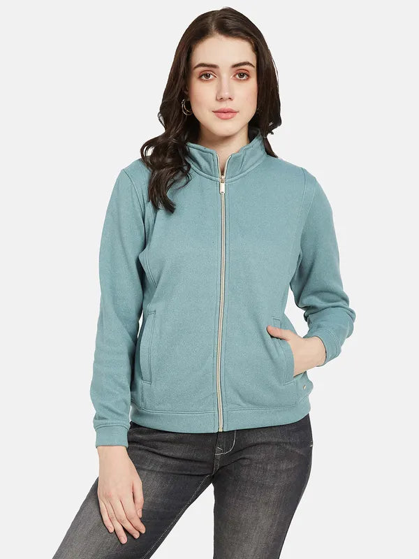 Mettle Women Blue Sweatshirt