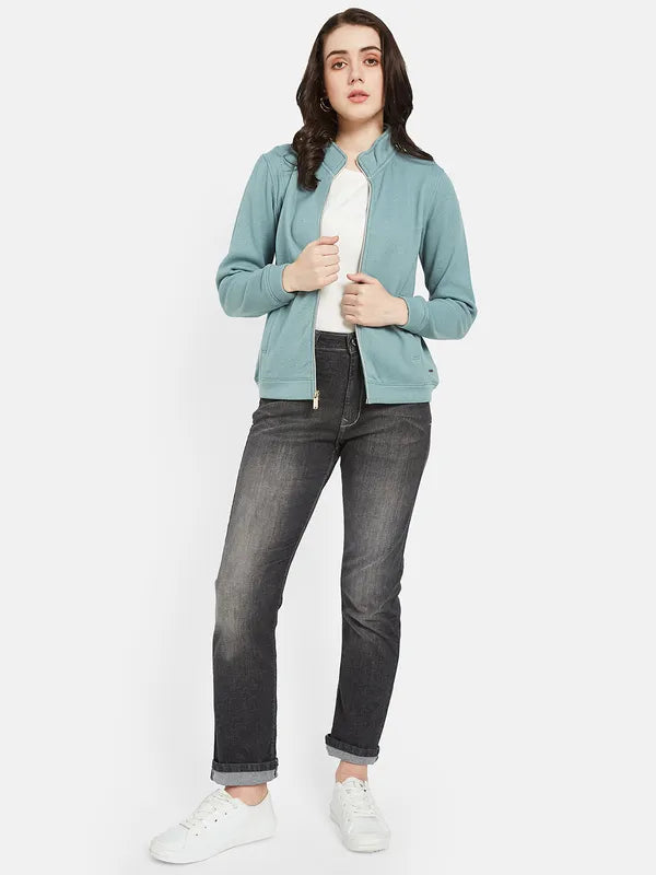 Mettle Women Blue Sweatshirt