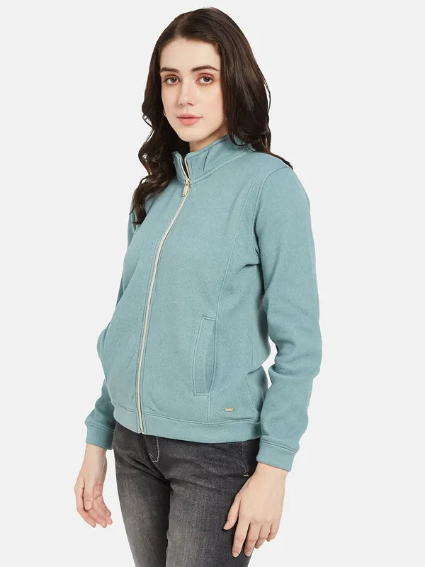 Mettle Women Blue Sweatshirt