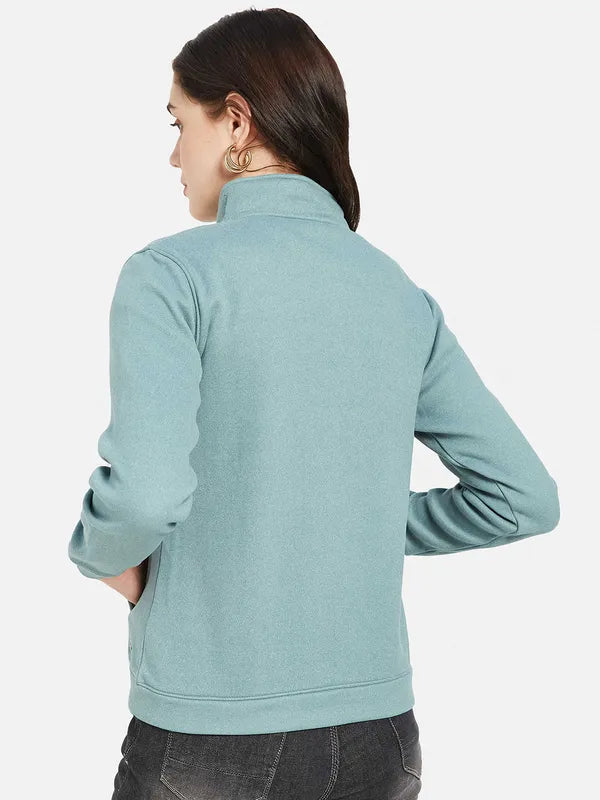 Mettle Women Blue Sweatshirt